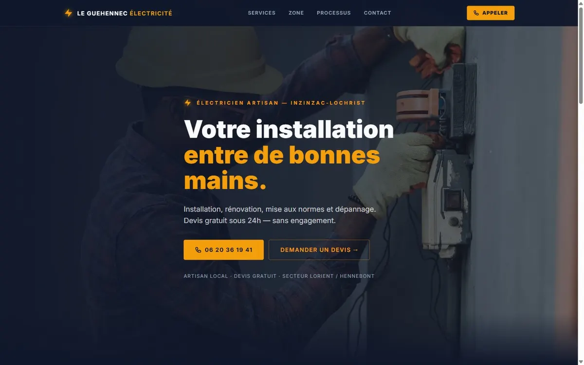 David Le Guehennec — électricien Inzinzac
