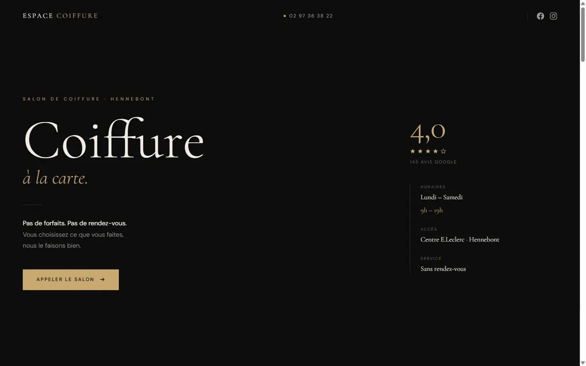 Espace Coiffure — salon Hennebont